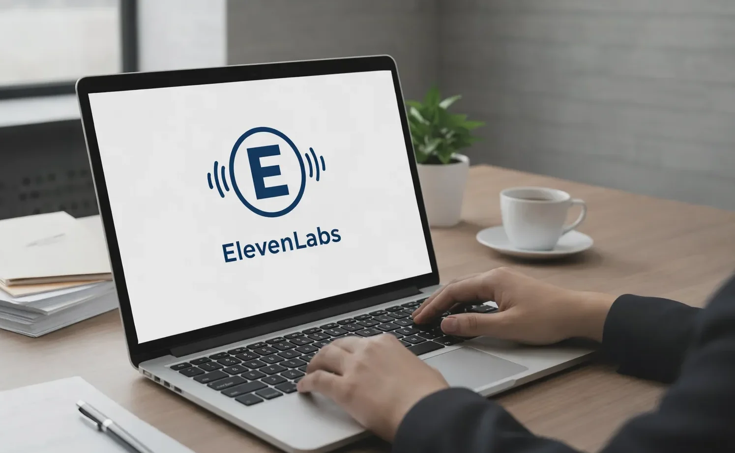 Close-up view of the ElevenLabs voice settings panel with sliders for stability and similarity enhancement.