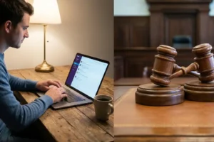 A casual conversation on your laptop could become evidence in a formal courtroom setting.