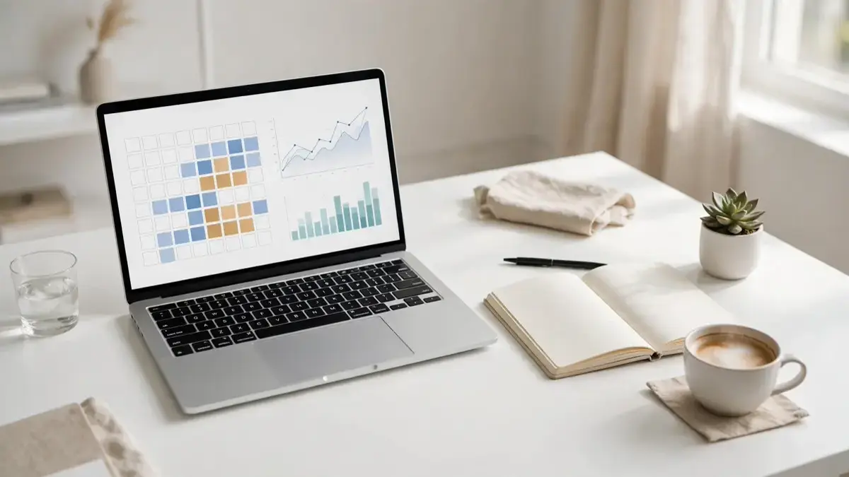 AI tools for content marketing - marketing workspace with content calendar and analytics