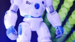 meta muse wonder launch — a small white toy robot with blue accents and glowing details